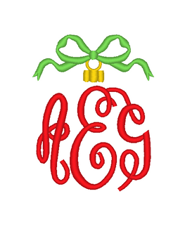 Ornament Monogram Topper