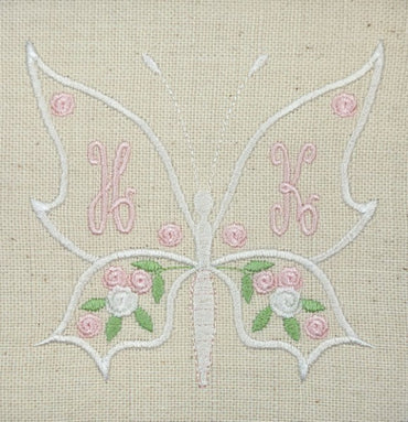 Butterfly Monogram Frame