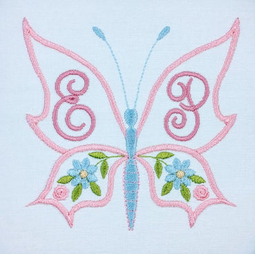 Butterfly Monogram Frame