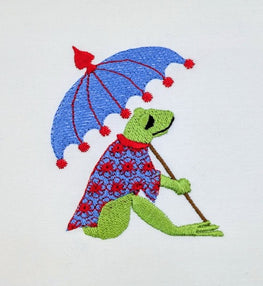 Chinois Frog with Parasol