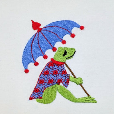 Chinois Frog with Parasol