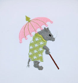 Chinois Rhino with Parasol