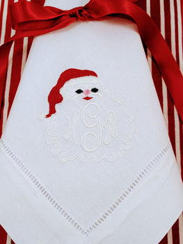 Santa Face Monogram Frame